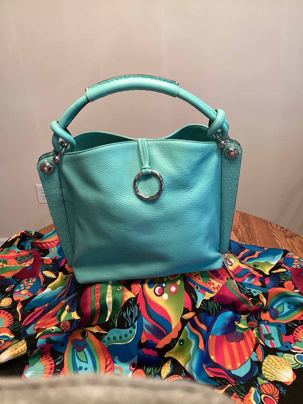 BCBGMAXARIA Pebble Leather Hobo